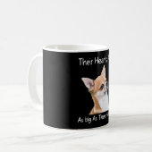 チワワ彼らのハートは頭と同じくらい大きい コーヒーマグカップ (正面左)