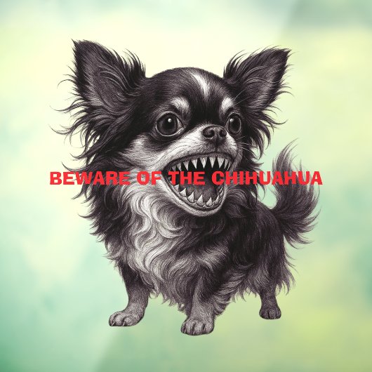 チワワ徴候に注意おもしろい ウィンドウサイン (シート3)