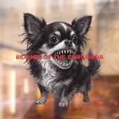 チワワ徴候に注意おもしろい ウィンドウサイン (シート2)