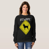 チワワ徴候に注意 スウェットシャツ (正面フル)