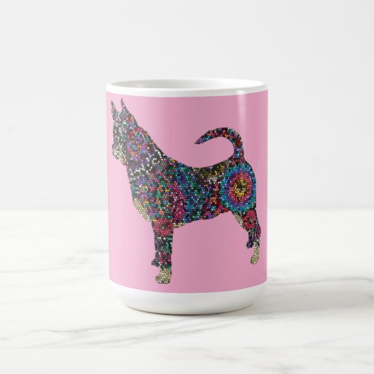 チワワ愛好家マグ コーヒーマグカップ (中央)