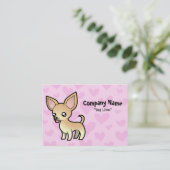 チワワ愛(滑らかなコート) 名刺 (スタンド正面)