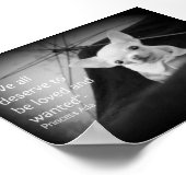 チワワ感謝 ポスター (角)