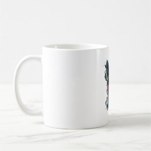 チワワ抽象芸術絵画ズカラーカワイドッグ コーヒーマグカップ