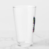 チワワ抽象芸術絵画ズカラーカワイドッグ タンブラーグラス (右)