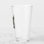 チワワ抽象芸術絵画ズカラーカワイドッグ タンブラーグラス (左)