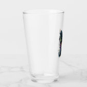 チワワ抽象芸術絵画ズカラーカワイドッグ タンブラーグラス (右)