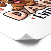 チワワ抽象芸術絵画ズカラーカワイドッグ ポスター (角)