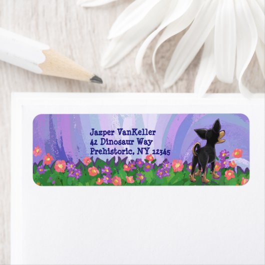 チワワ文房具 ラベル (インサイチュ)