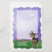 チワワ文房具 便箋 (正面/裏面)