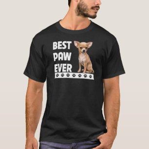 チワワ最高のポーエバーファーズデイドッグパパペットP Tシャツ