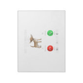 チワワ犬が呼び出し、私は行かなければならない ノートパッド (回転)