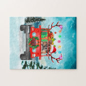 チワワ犬とクリスマスプレゼント ジグソーパズル (横)