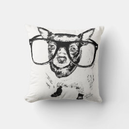 チワワ犬のイラストレーションのスケッチ クッション