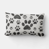 チワワ犬のイラストレーションのスケッチ ランバークッション (裏面)