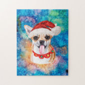 チワワ犬のクリスマス ジグソーパズル (縦)