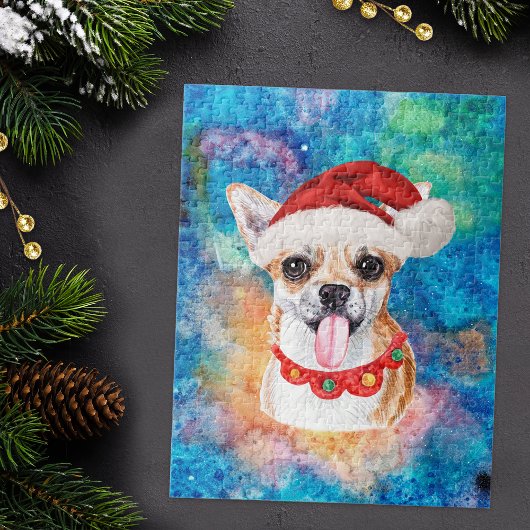 チワワ犬のクリスマス ジグソーパズル