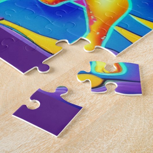 チワワ犬のパズルパーソナライズされた名。 ジグソーパズル (側面)