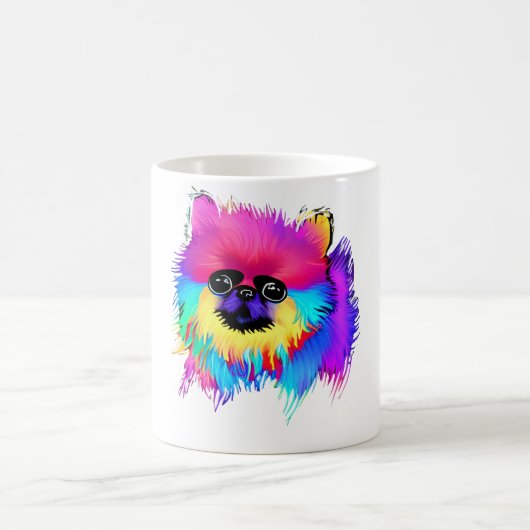 チワワ犬の愛人ペットママパパおもしろい引用文ファミル コーヒーマグカップ (中央)