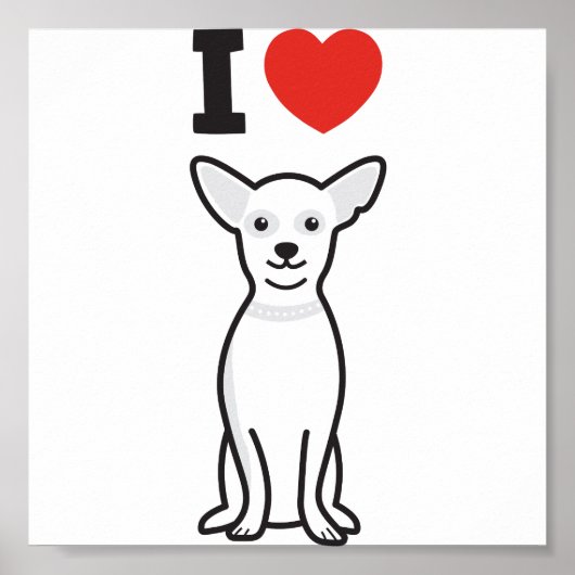 チワワ犬の漫画 ポスター (正面)