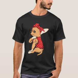 チワワ犬ママBandanaかわいい私はママTattoo M大好き Tシャツ