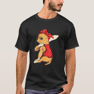 チワワ犬ママBandanaかわいい私はママTattoo M大好き Tシャツ