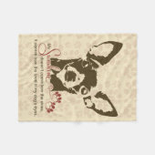 チワワ犬私の日光 フリースブランケット (正面(横))