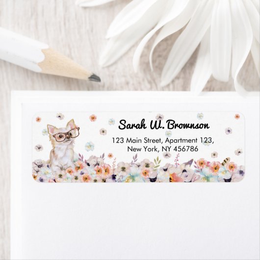 チワワ犬種 ラベル (インサイチュ)