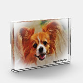 チワワ犬。 フォトブロック (左)