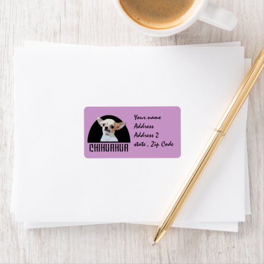 チワワ犬 ラベル (インサイチュ)