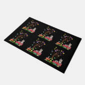 チワワ狩り卵ツリーヴィンテージトラックイースターデイ ドアマット (アングル)