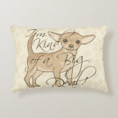 チワワ私はちょっと大事です アクセントクッション (正面)