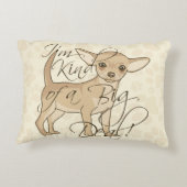 チワワ私はちょっと大事です アクセントクッション (裏面)