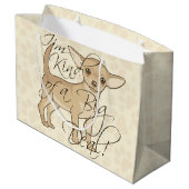 チワワ私はちょっと大事です ラージペーパーバッグ (裏面アングル)