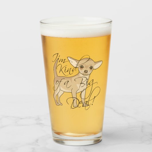 チワワ私はちょっと大事犬です タンブラーグラス (ドリンク正面)