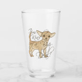 チワワ私はちょっと大事犬です タンブラーグラス (正面)