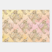 チワワ私は大きな取引の一種である |カラフル | ラッピングペーパーシート (正面2)