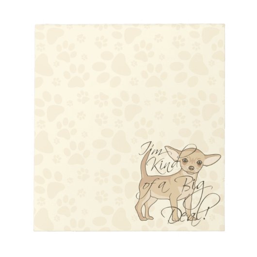 チワワ私は大きな取引の一種である ノートパッド (正面)