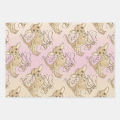 チワワ私は大きな取引の一種である ラッピングペーパーシート (正面2)