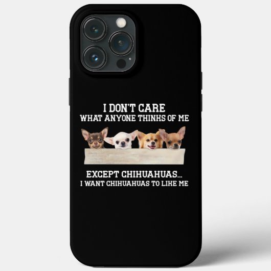 チワワ私気には誰も考えない Case-Mate iPhoneケース (裏面)