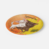 チワワ紙パーティープレート ペーパープレート (アングル)