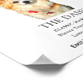 チワワ結婚ドッグの看板 ポスター (角)