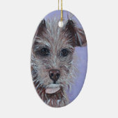 チワワ絵画ス セラミックオーナメント (右)