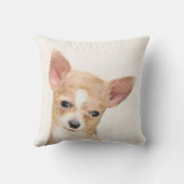チワワ絵画ズ – かわいいオリジナルドッグアート クッション (裏面)