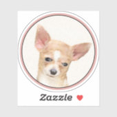 チワワ絵画ズ – かわいいオリジナルドッグアート シール (シート)