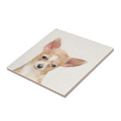 チワワ絵画ズ – かわいいオリジナルドッグアート タイル (側面)