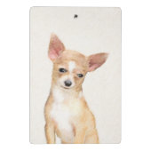 チワワ絵画ズ – かわいいオリジナルドッグアート ミニクリップボード (裏面)