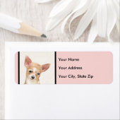 チワワ絵画ズ – かわいいオリジナルドッグアート ラベル (インサイチュ)