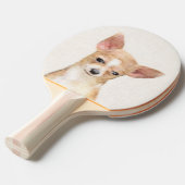 チワワ絵画ズ – かわいいオリジナルドッグアート 卓球ラケット (正面アングル)