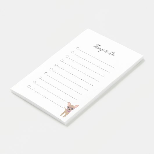 チワワ行う事 ポストイット (アングル)